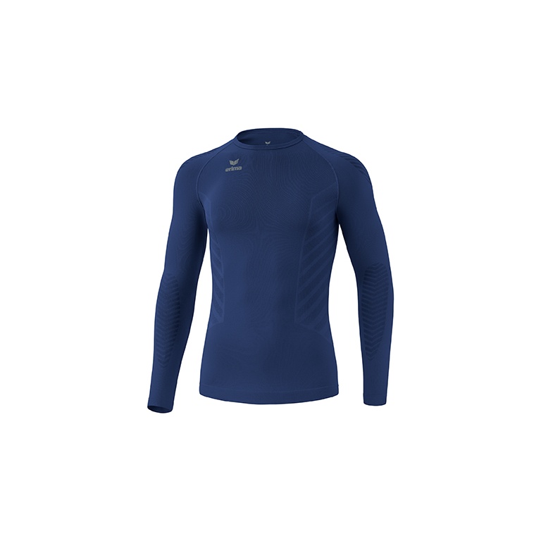 Erima Functional Underwear Long Sleeve Athletic Round Neck (seamless) navy blue Men